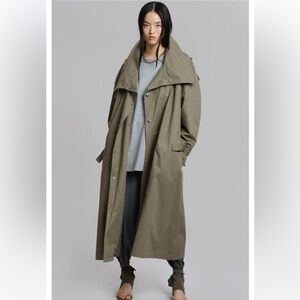 The Frankie Shop Lottie wing collar trench coat size M/L